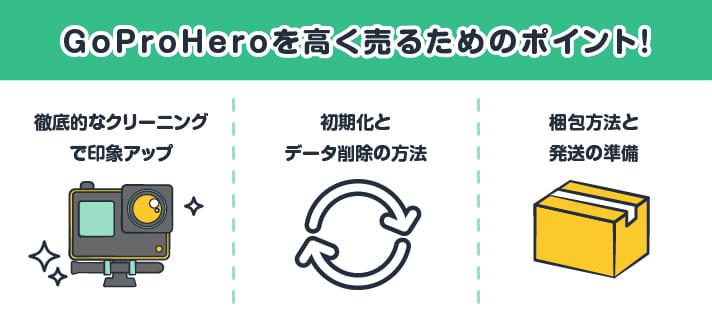 GoProHeroを高く売るためのポイント！：徹底的なクリーニングで印象アップ、初期化とデータ削除の方法、梱包方法と発送の準備